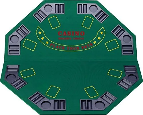 fat cat folding poker table for 8 players with carrying case chip tray and drink holder casino style for blackjack texas holdem